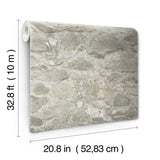 MN1801 Field Stone Taupe Wallpaper