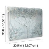 MN1820 Orchard Blue Grey Wallpaper