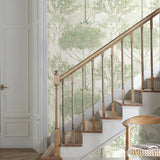 MN1822 Orchard White Green Wallpaper 