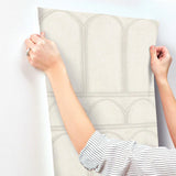 MN1831 Arches Beige Pearl Wallpaper 