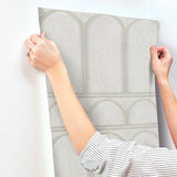 MN1832 Arches Grey Pearl Wallpaper