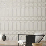 MN1832 Arches Grey Pearl Wallpaper