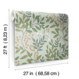 MN1840 Eden Retreat Jade Gold Wallpaper