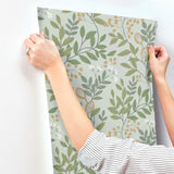 MN1840 Eden Retreat Jade Gold Wallpaper