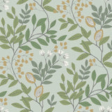 MN1840 Eden Retreat Jade Gold Wallpaper