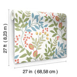 MN1841 Eden Retreat Multi White Wallpaper