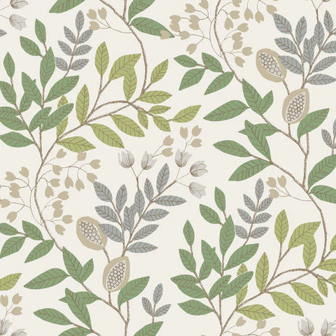 MN1844 Eden Retreat Beige Green Wallpaper