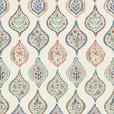 MN1853 Marketplace Motif Almond Mint Apricot Wallpaper 