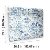 MN1891 Quartet White Blue Wallpaper