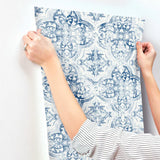 MN1891 Quartet White Blue Wallpaper