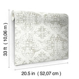 MN1893 Quartet Neutral White Wallpaper