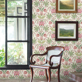 MN1914 Seaside Jacobean Beige Green Red Wallpaper