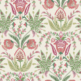 MN1914 Seaside Jacobean Beige Green Red Wallpaper