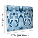 MN1920 Malta Blue Silver Wallpaper
