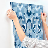 MN1920 Malta Blue Silver Wallpaper