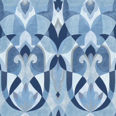MN1920 Malta Blue Silver Wallpaper