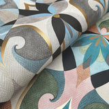 MN1921 Malta Neutral Blue Gold Wallpaper 