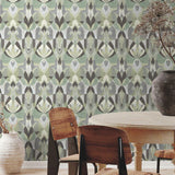 MN1922 Malta Glint Green Wallpaper