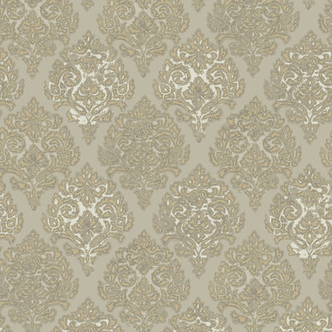 MT2022 Lustre Modern Damask Wallpaper