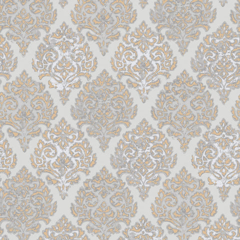 MT2035 Lustre Modern Damask Wallpaper