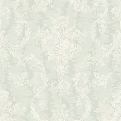 MV80017 Frame Bouquet Greige Ivory Wallpaper