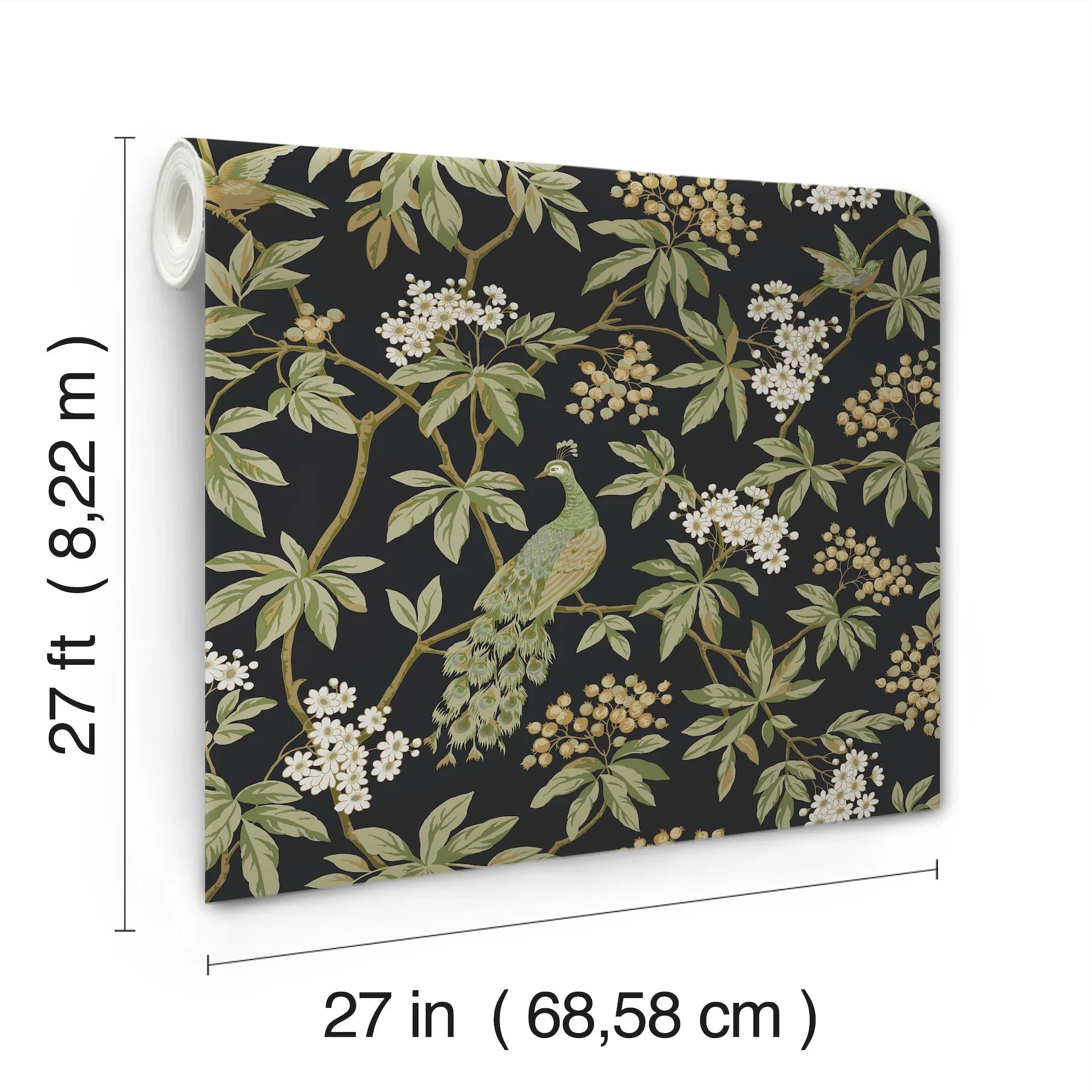 画材 Peacockesque MX9662 Peacock Estate Wallpaper – wallcoveringsmart