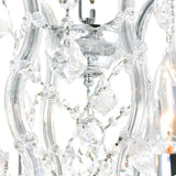 8311P30C-13 (Clear) Maria Theresa 13 Light Up Chandelier With Chrome Finish