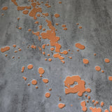11483 Matte Gray orange faux Concrete Distressed concrete modern Wallpaper 3D OT71401