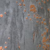 11483 Matte Gray orange faux Concrete Distressed concrete modern Wallpaper 3D OT71401