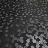 10834, BW21710 Modern black silver glitter sequins circles pattern wallpaper rolls