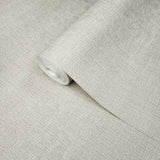 Z76012 Modern neutral grayish off white plain faux sisal grasscloth textured wallpaper