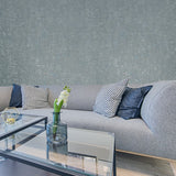 Z21717 Modern slate blue faux sisal grasscloth fabric plaster textured wallpaper rolls