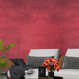 7451 Modern textured Plain burgundy red distressed faux fabric texture wallpaper roll