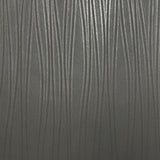 Z46012 Modern wave lines dark taupe gray Faux leather Imitation Textured Wallpaper 3D