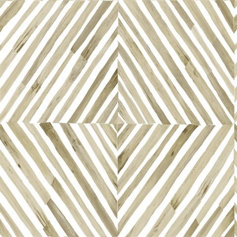 NG50118X Havana Diamond Geometric Natural Grasscloth Tan Wallpaper
