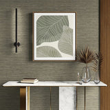 NG50132X Savannah Faux Beach Grasscloth Shale Wallpaper