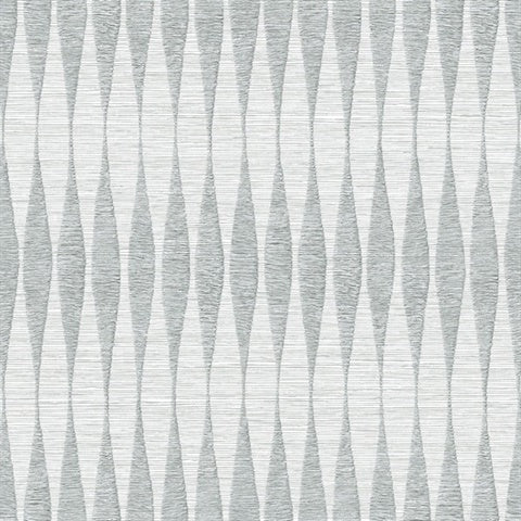 NG50141X Alfonso Natural Grasscloth Sterling Ogee Wallpaper