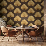 NG50144X Grande Large Leaf Coffee Bean Wallpaper