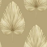 NG50148X Grande Large Leaf Taupe Wallpaper