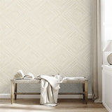 NG50154X Naturale Warm Grey Faux Wood Geometric Wallpaper