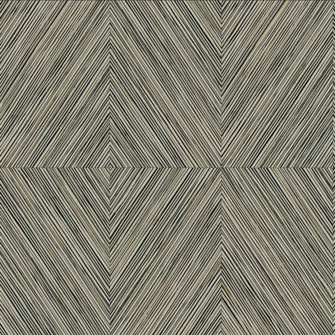 NG50156X Naturale Mink Faux Wood Geometric Wallpaper
