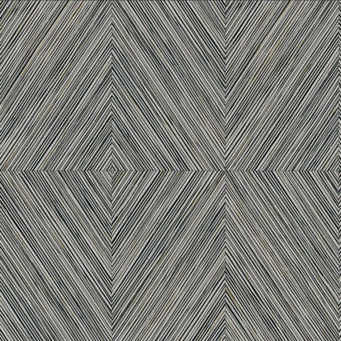 NG50157X Naturale Iron Faux Wood Geometric Wallpaper