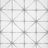 NN7213 York Gray Kumo Geometric White Black Wallpaper