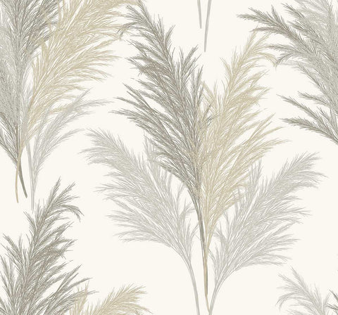 NS50107 Floral Cream Natural Silhouettes Wallpaper