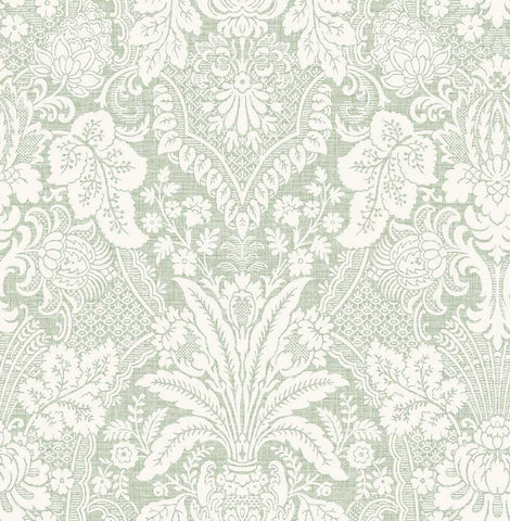 NS52204 Floral Damask Natural Silhouettes Wallpaper 