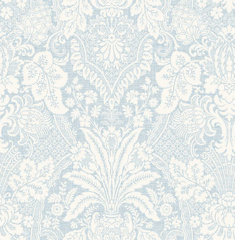 NS52212 Floral Damask Natural Silhouettes Wallpaper