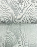 NT6106 Metallic Scallop Light Green Wallpaper 