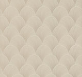 NT6107 Metallic Scallop Beige Wallpaper 