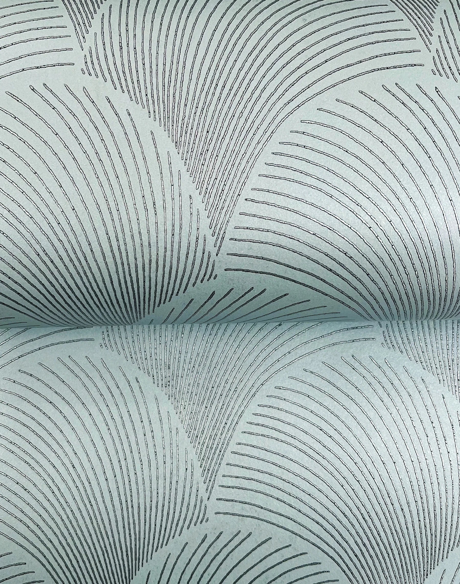 NT6108 Metallic Scallop Blue Pearl Wallpaper – wallcoveringsmart