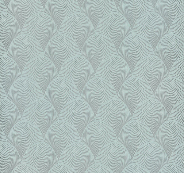 NT6108 Metallic Scallop Blue Pearl Wallpaper – wallcoveringsmart